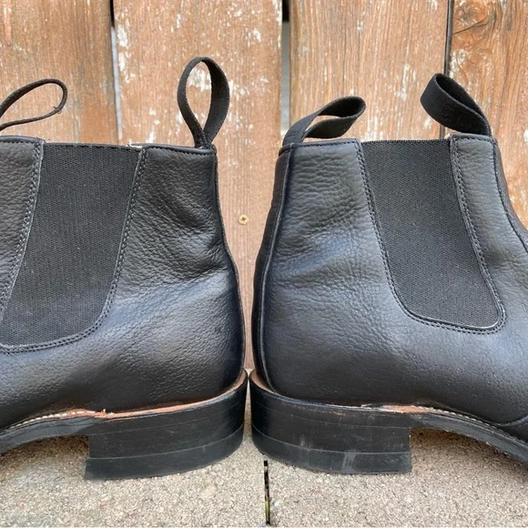 BOULET Men’s Black Leather Pull On Congress Ankle Boot Shoe Size 9